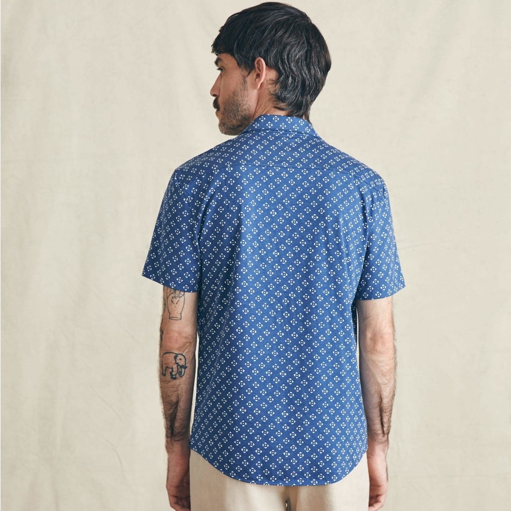 Faherty Short Sleeve Hermosa Knit Shirt Size XXL - Picture 4 of 9